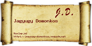 Jagyugy Domonkos névjegykártya